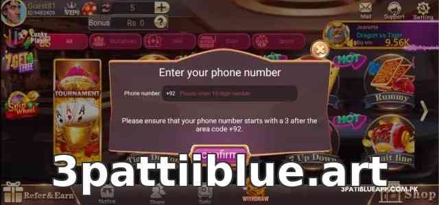 3patti blue login